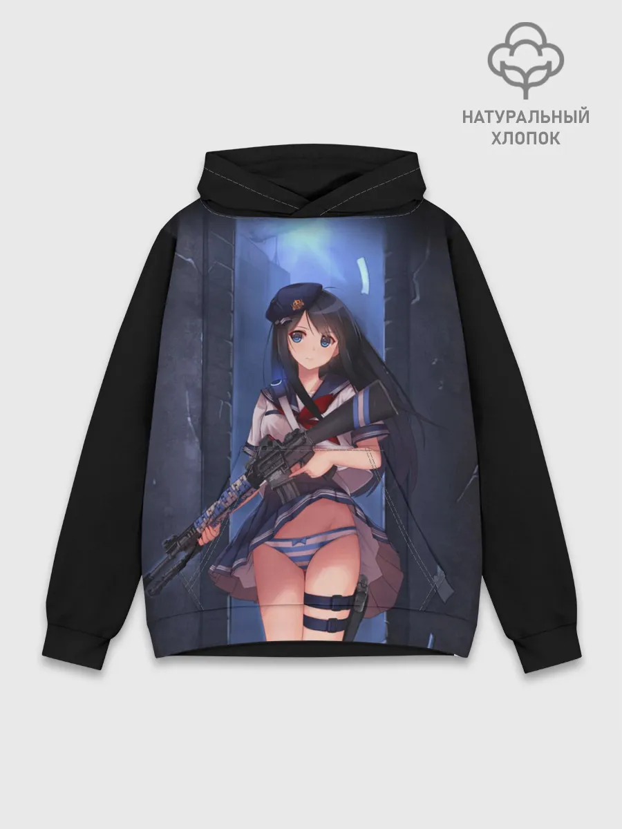 Худи мужской база хлопок / Японская анимация