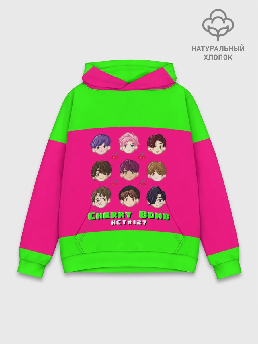 Худи мужской база хлопок / NCT 127. Cherry Bomb