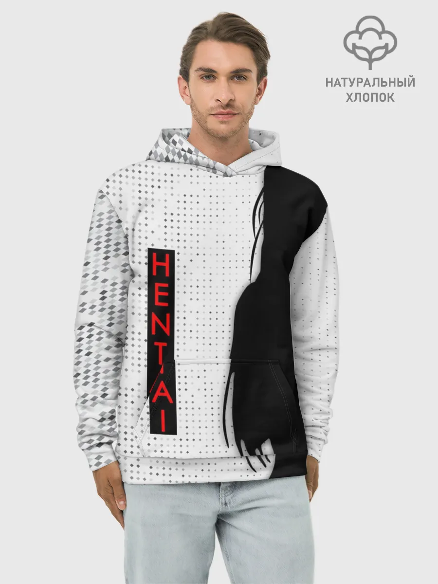 Худи мужской база хлопок / HENTAI - женский силуэт