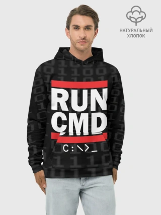 Худи мужской база хлопок / RUN CMD