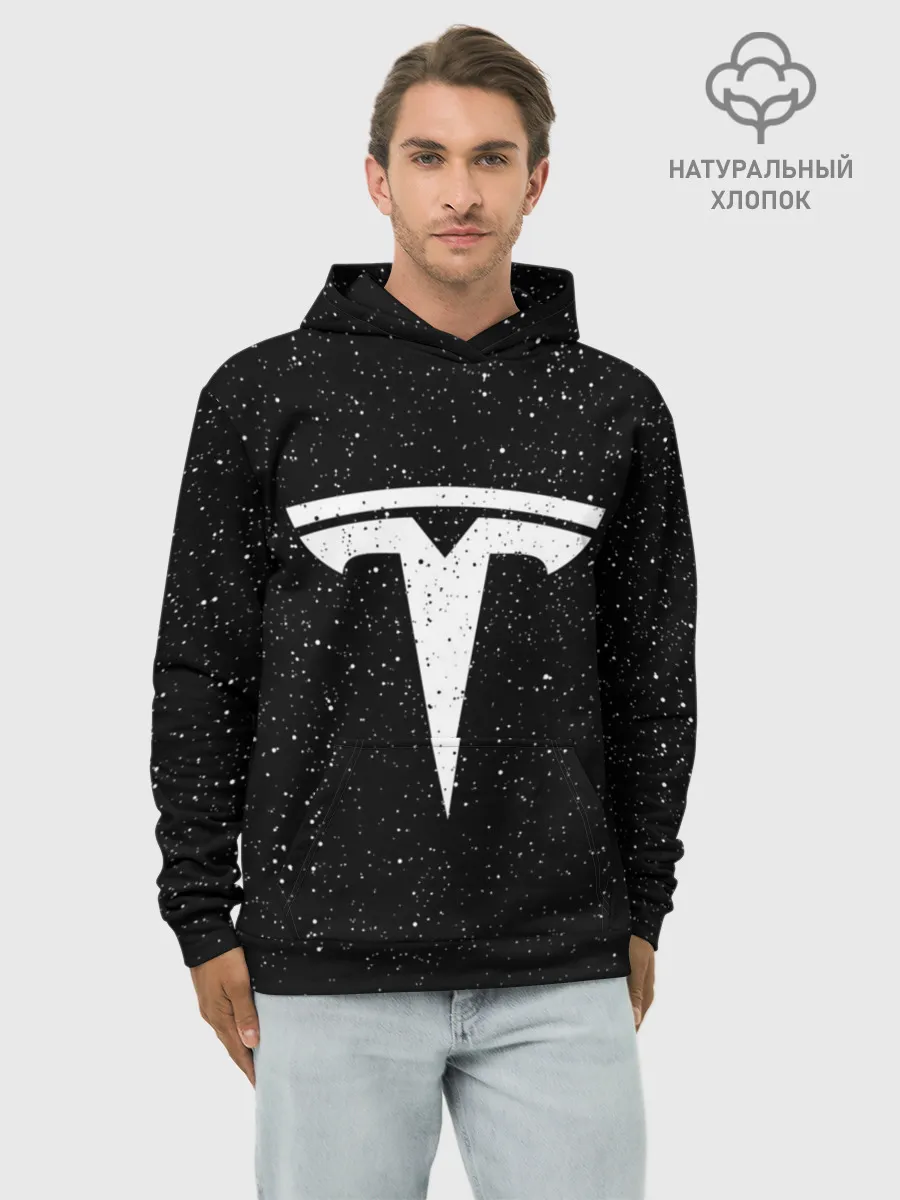 Худи мужской база хлопок / TESLA SPACE