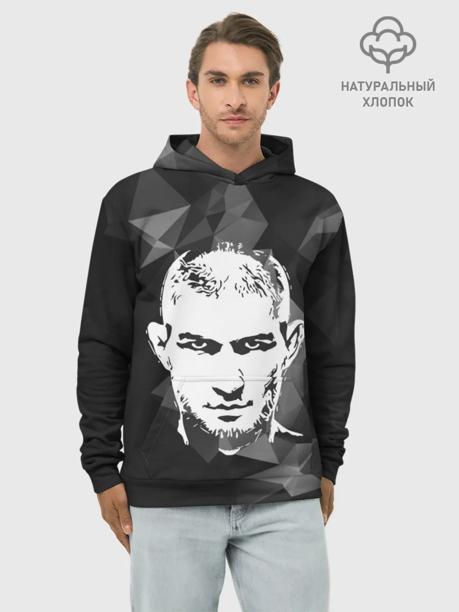 Худи мужской база хлопок / KHABIB NURMAGOMEDOV.
