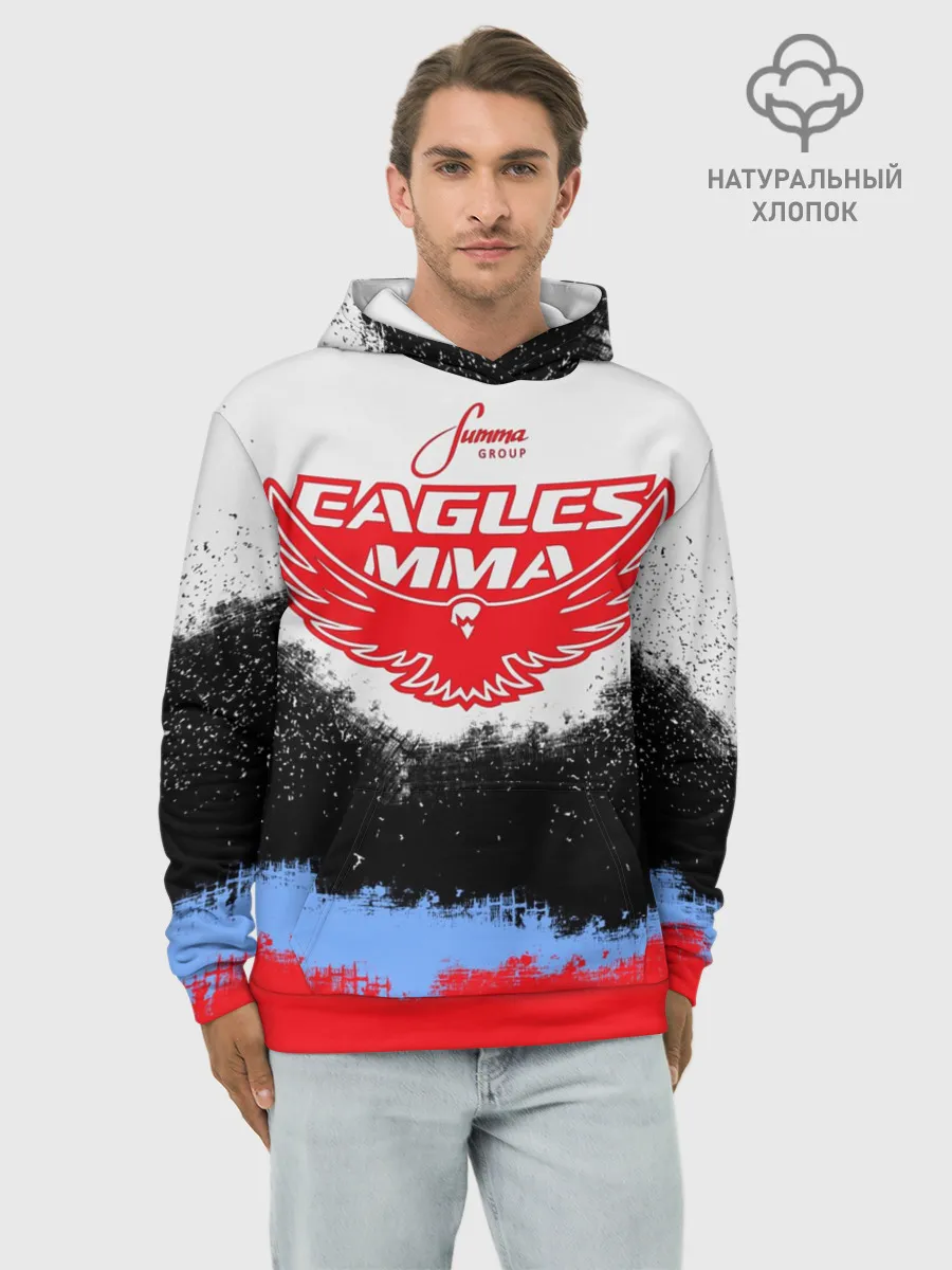 Худи мужской база хлопок / Eagles MMA