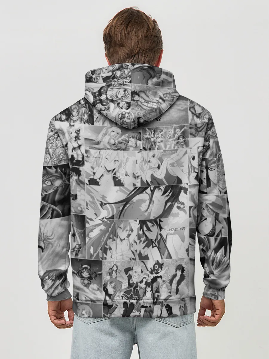 Худи мужской база хлопок / Все герои Фейри Тейл