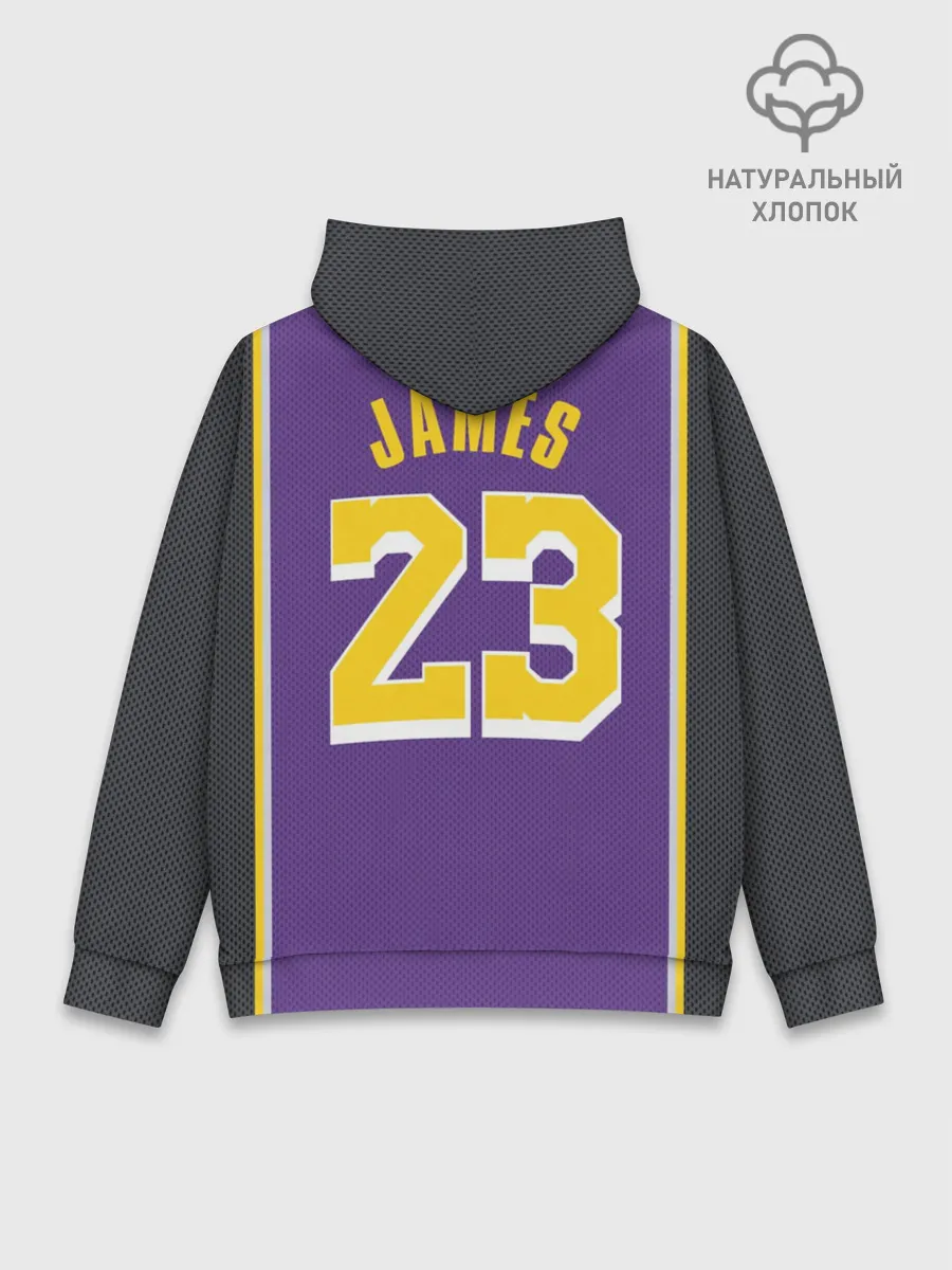 Худи мужской база хлопок / James LA Lakers 2019