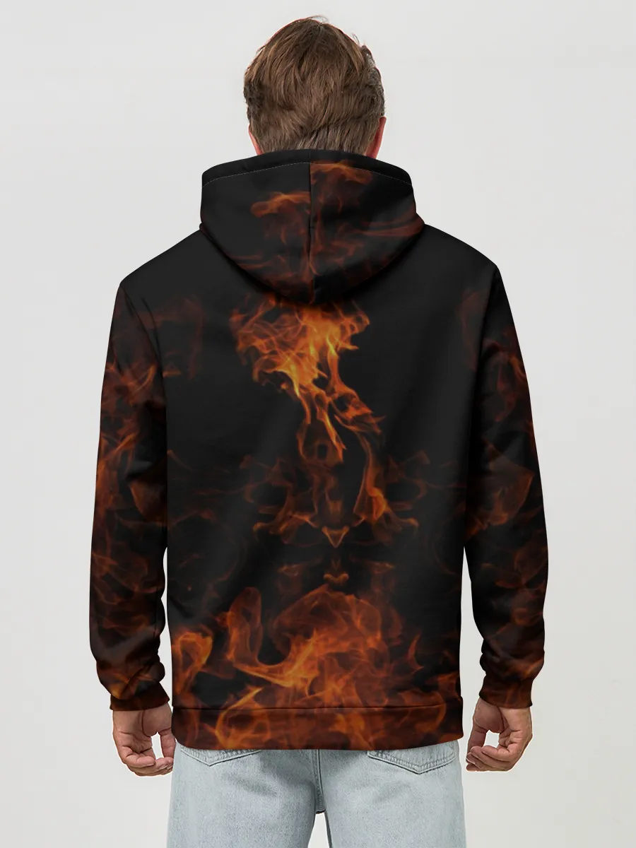 Худи мужской база хлопок / Пожарный