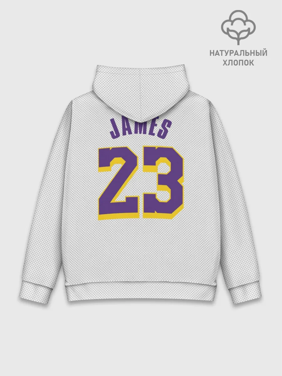 Худи мужской база хлопок / James 18-19 third LA Lakers