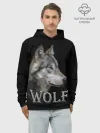 Худи мужской база хлопок / Wolf