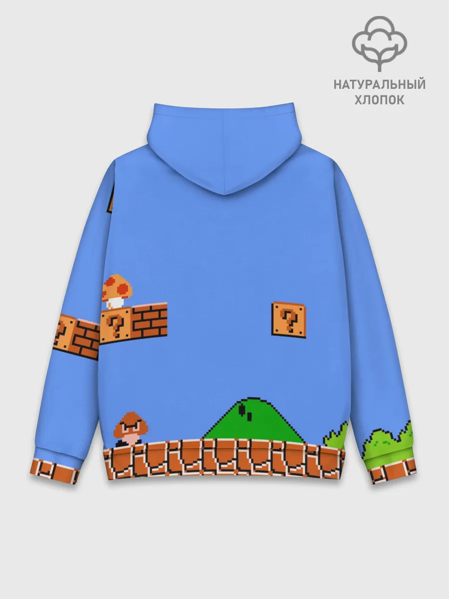 Худи мужской база хлопок / Bowsette