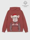 Худи мужской база хлопок / New Year Pig