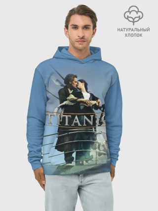 Худи мужской база хлопок / Титаник постер