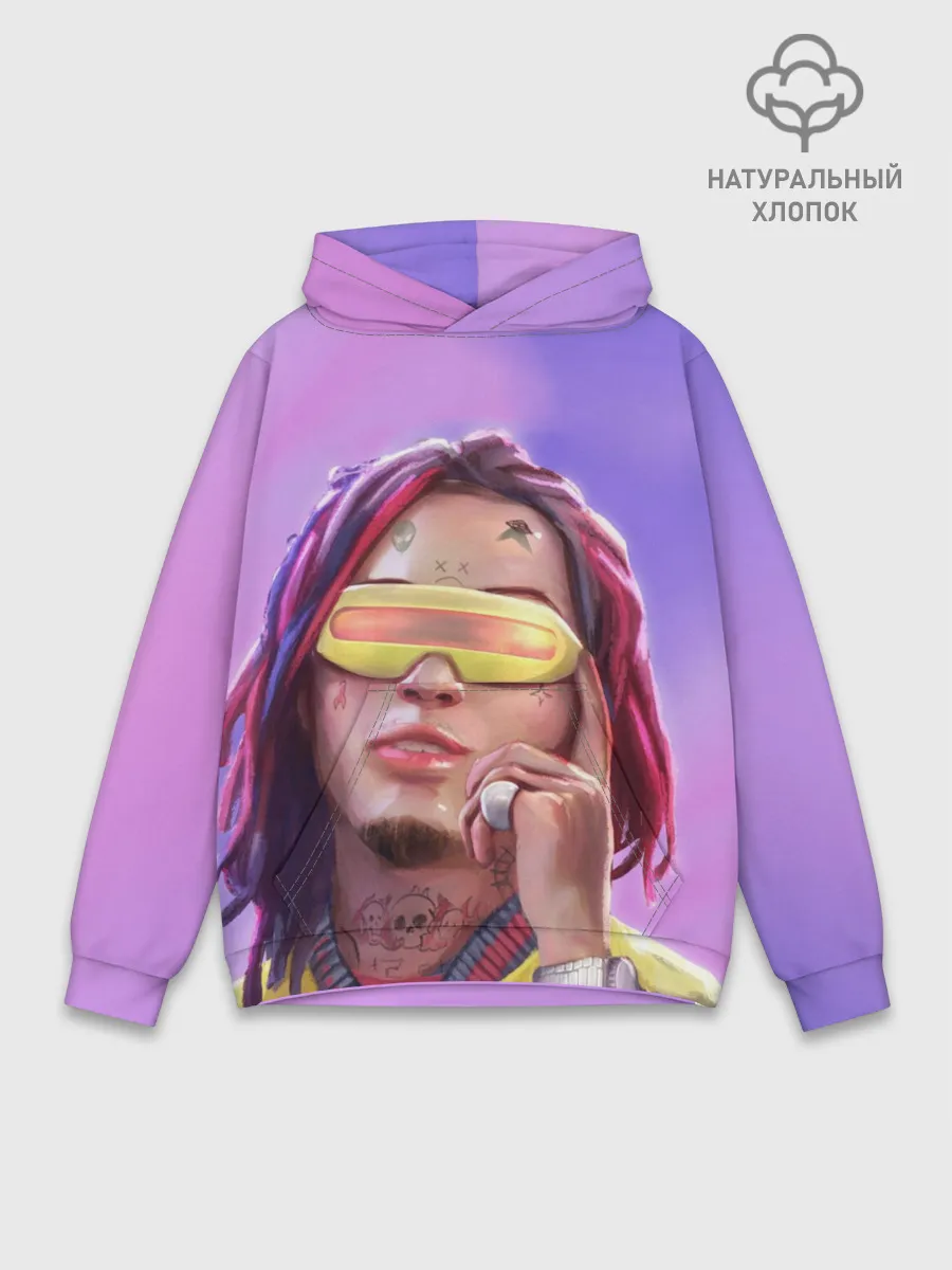 Худи мужской база хлопок / Lil Pump