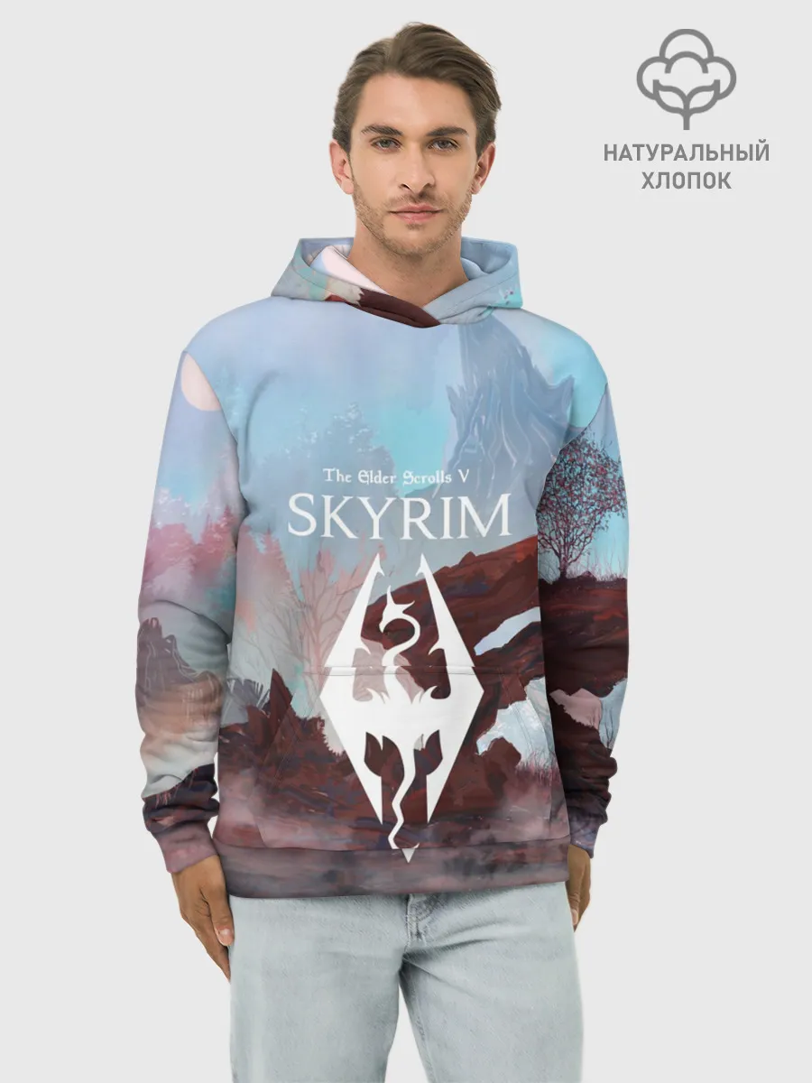 Худи мужской база хлопок / The Elder Scrolls SKYRIM