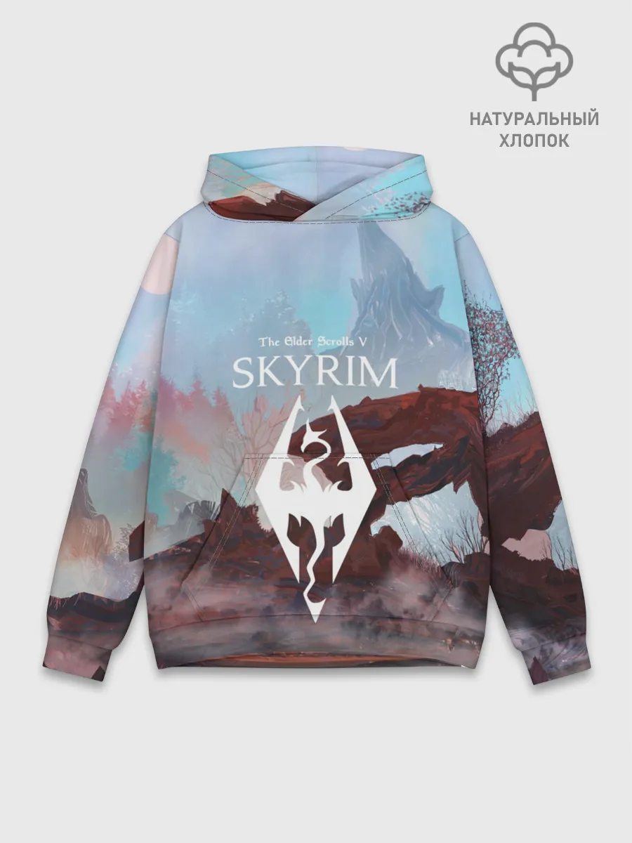 Худи мужской база хлопок / The Elder Scrolls SKYRIM