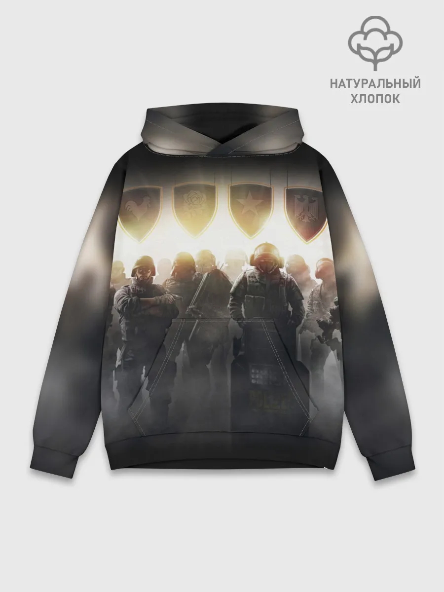 Худи мужской база хлопок / RAINBOW SIX SIEGE