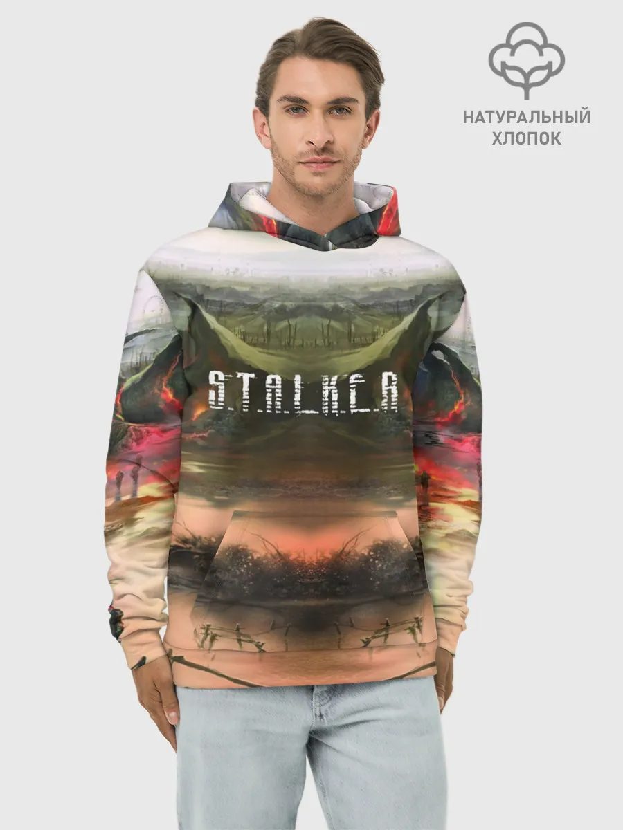 Худи мужской база хлопок / STALKER