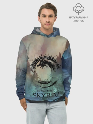 Худи мужской база хлопок / The Elder Scrolls SKYRIM