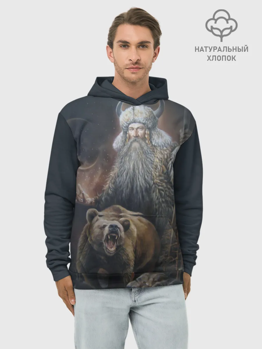 Худи мужской база хлопок / Велес