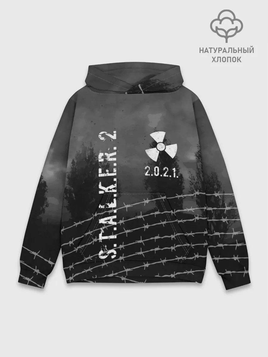 Худи мужской база хлопок / Stalker 2