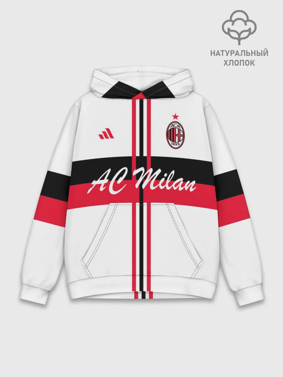 Худи мужской база хлопок / AC Milan