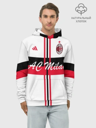 Худи мужской база хлопок / AC Milan
