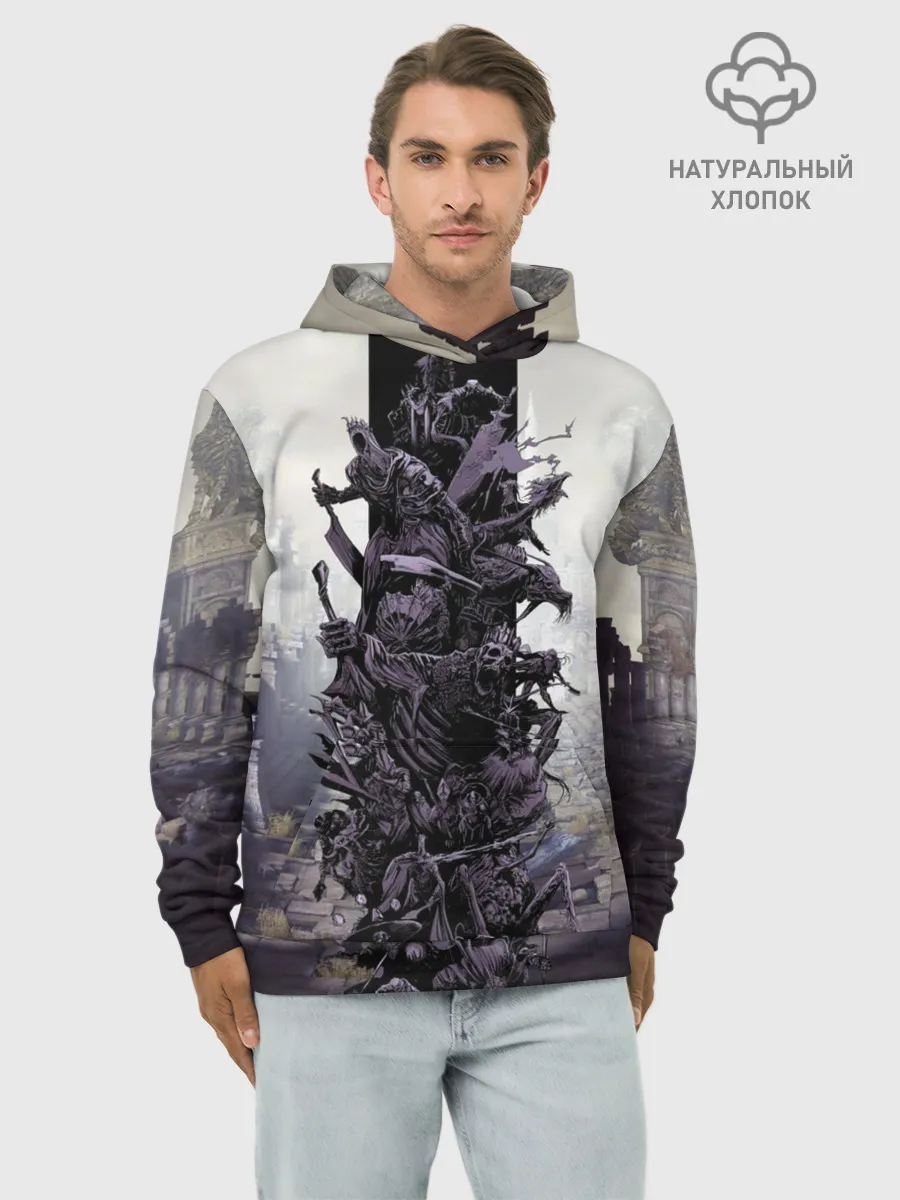 Худи мужской база хлопок / Dark Souls Boss Collaboration