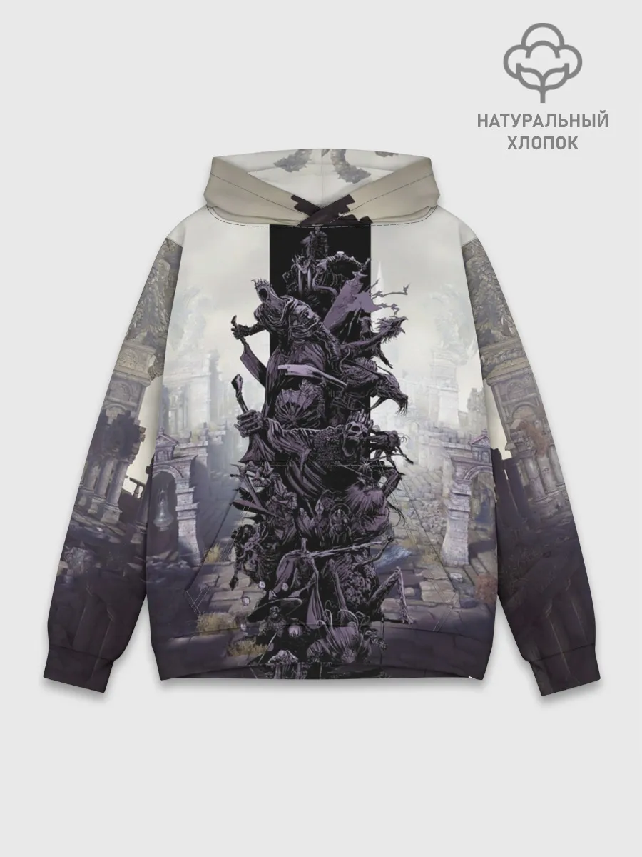 Худи мужской база хлопок / Dark Souls Boss Collaboration