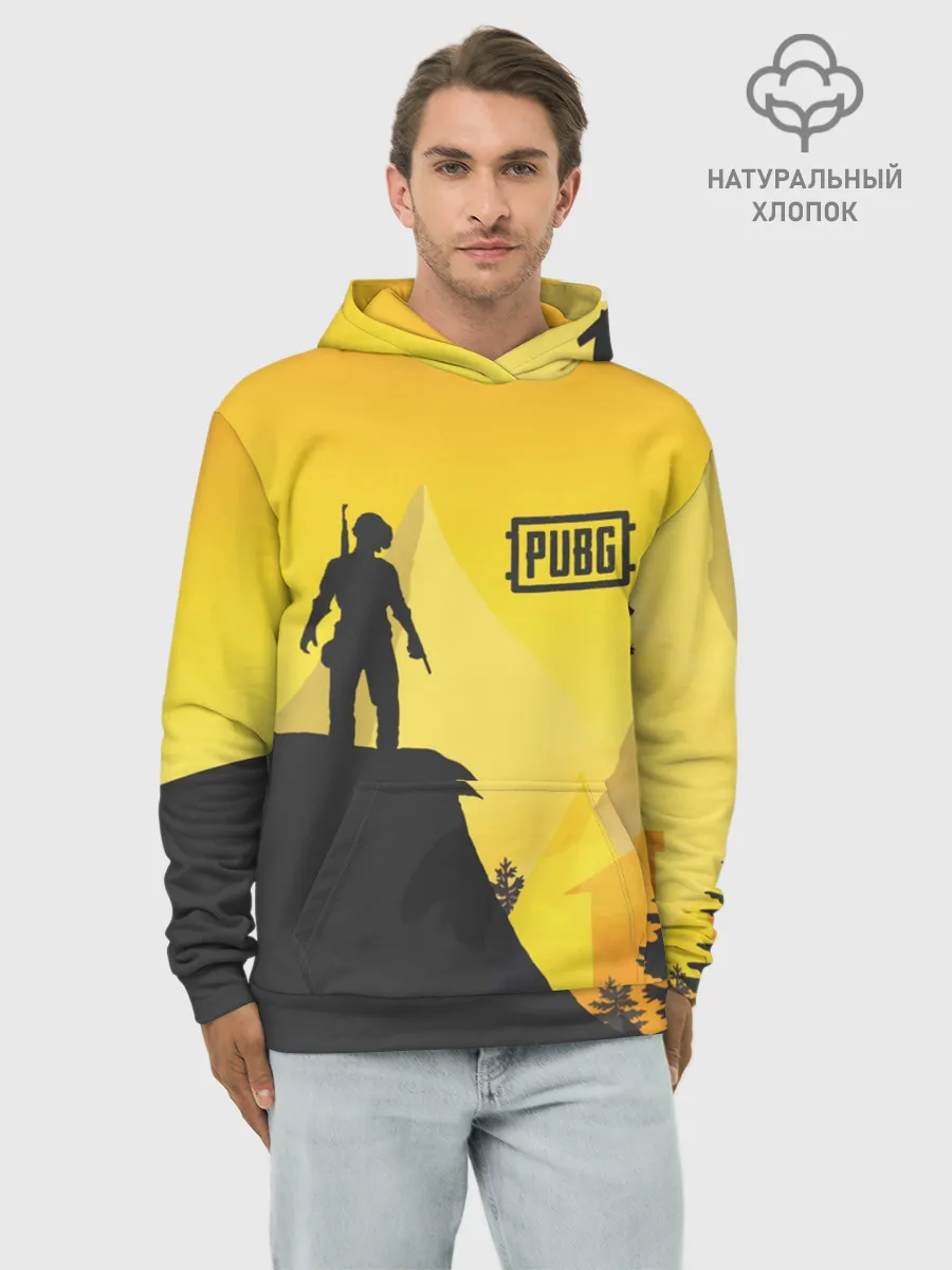 Худи мужской база хлопок / PUBG