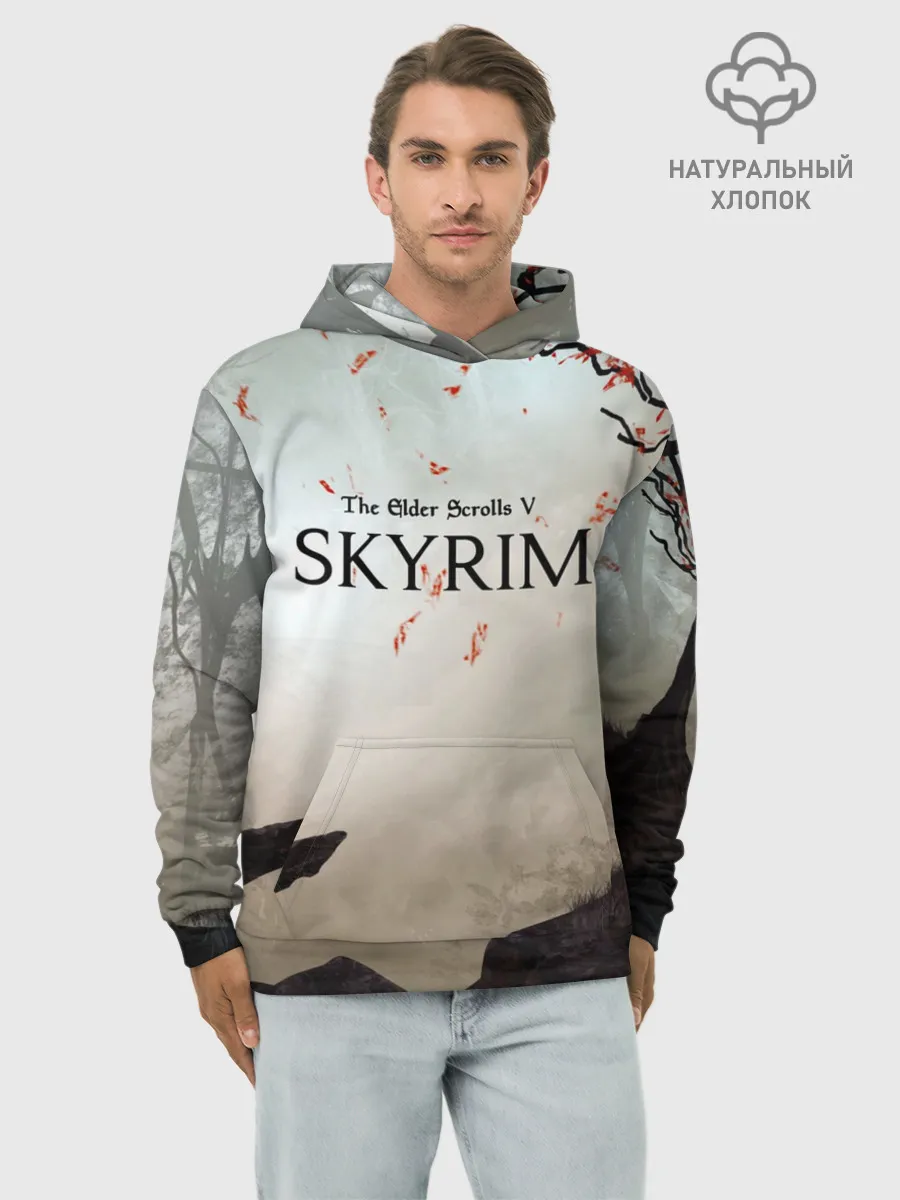 Худи мужской база хлопок / The Elder Scrolls SKYRIM 5