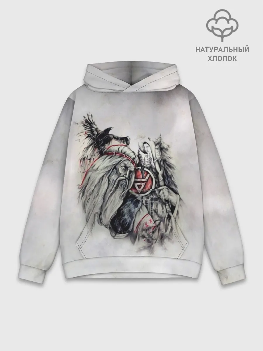 Худи мужской база хлопок / Велес