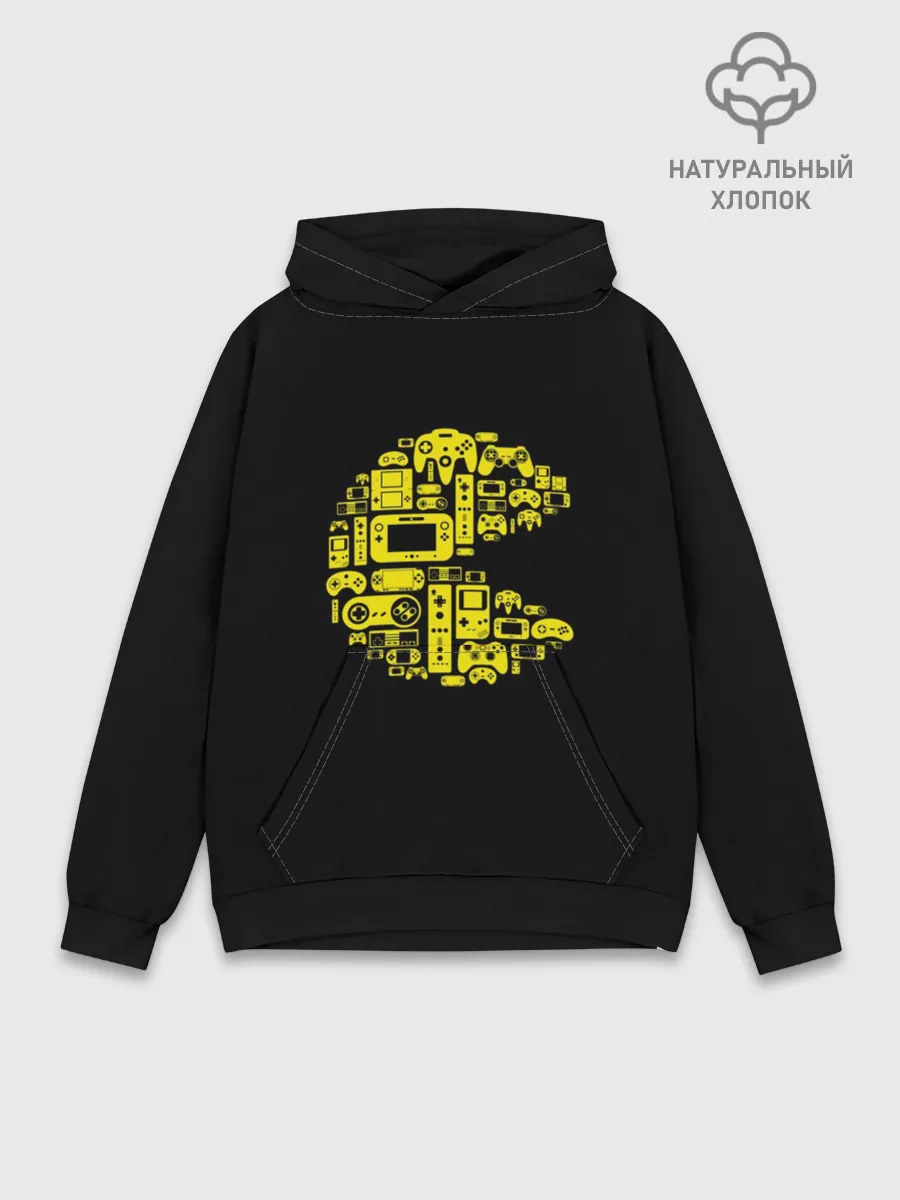 Худи мужской база хлопок / Pac-Man