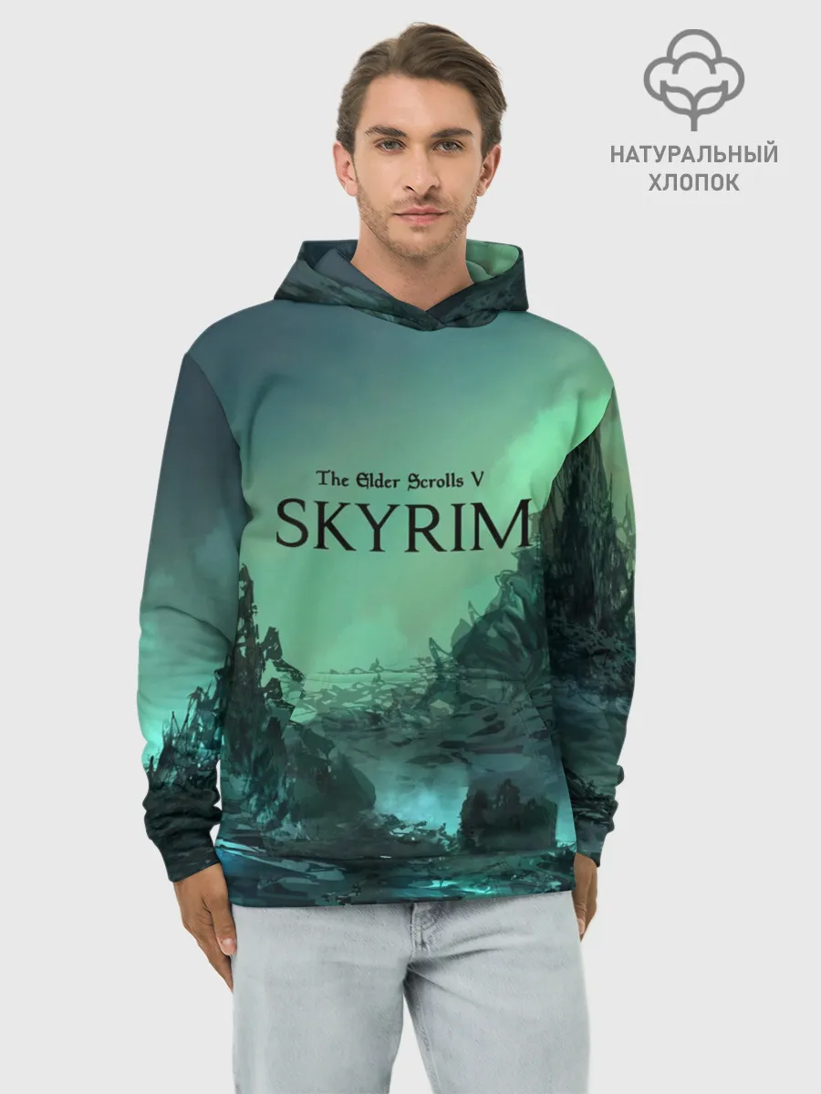 Худи мужской база хлопок / SKYRIM