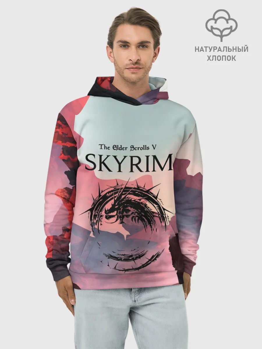 Худи мужской база хлопок / The Elder Scrolls