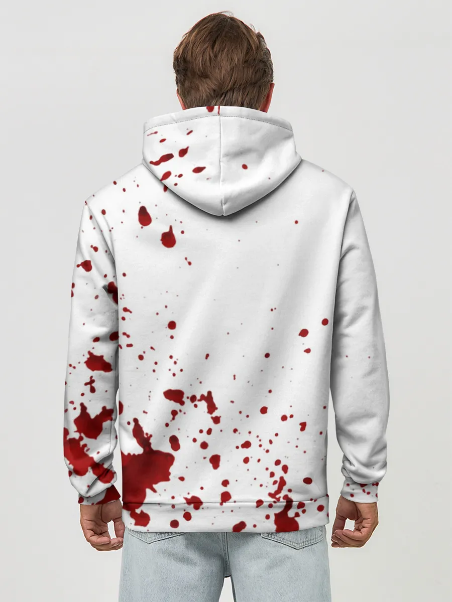 Худи мужской база хлопок / Кровь Не Моя