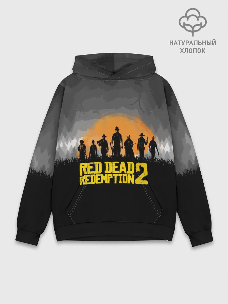 Худи мужской база хлопок / RED DEAD REDEMPTION 2