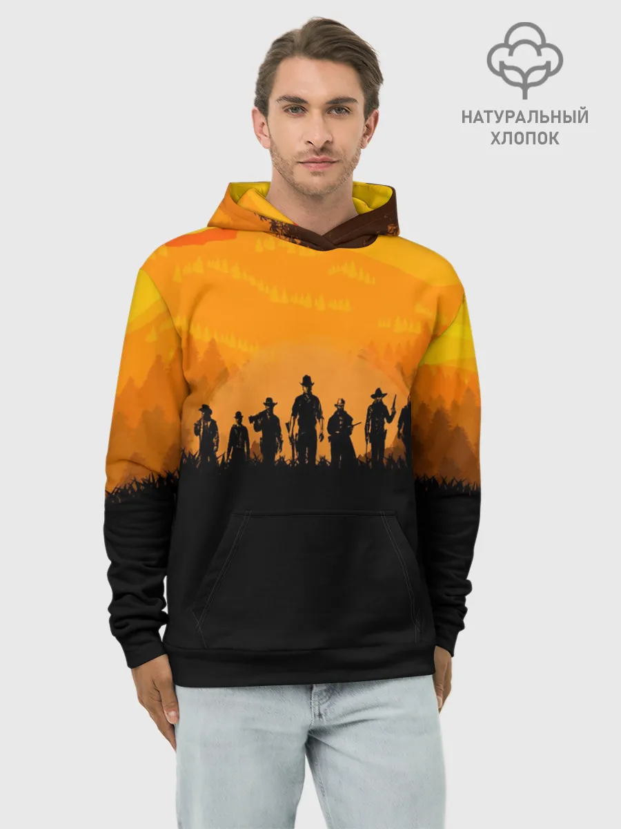 Худи мужской база хлопок / RED DEAD REDEMPTION