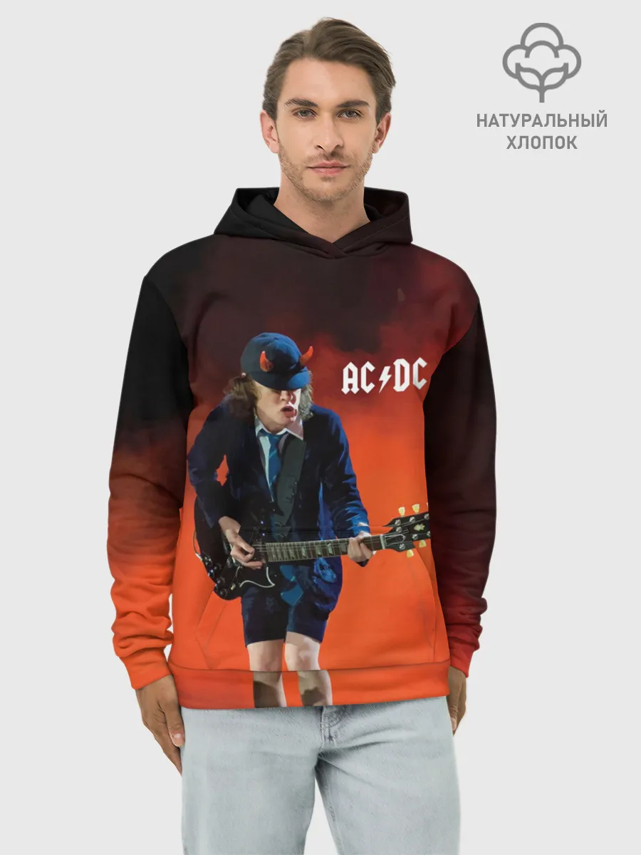 Худи мужской база хлопок / AC/DC
