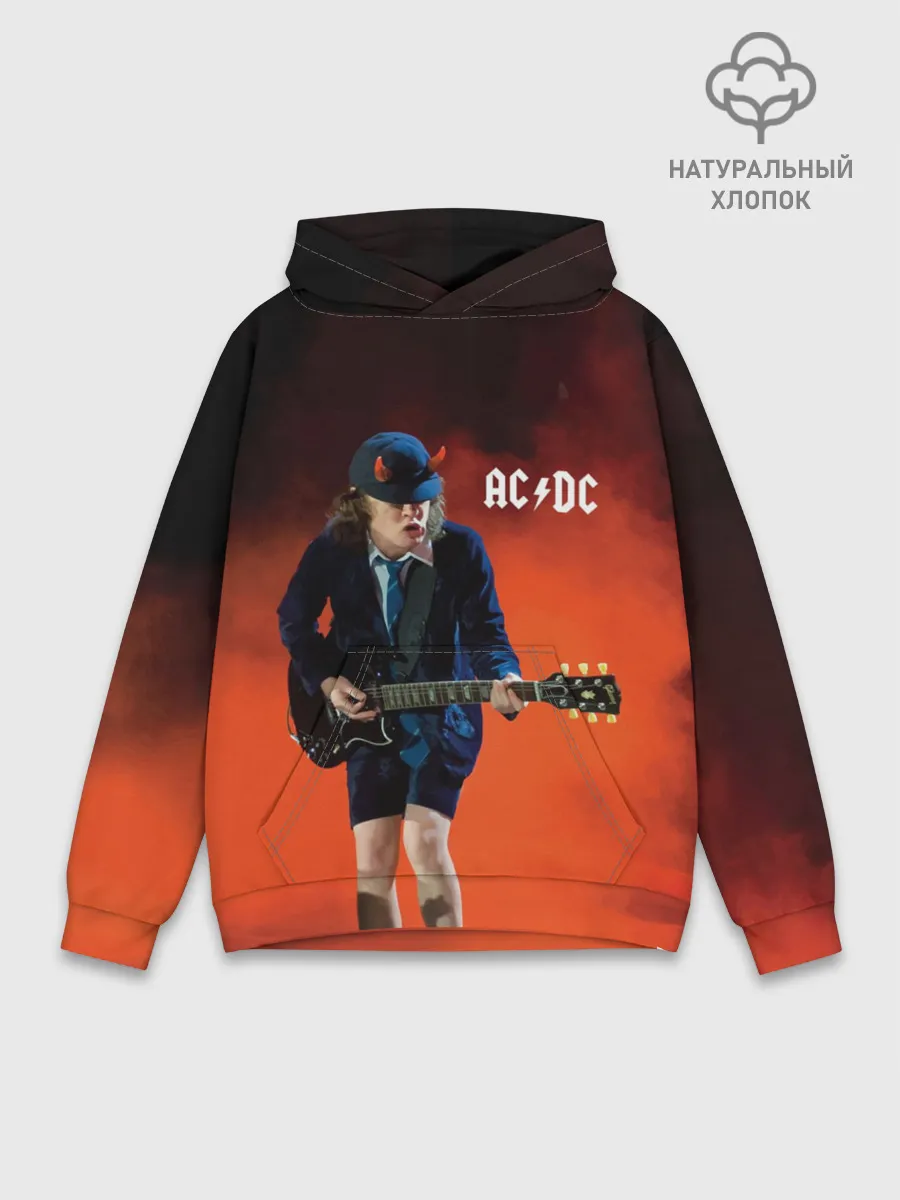 Худи мужской база хлопок / AC/DC
