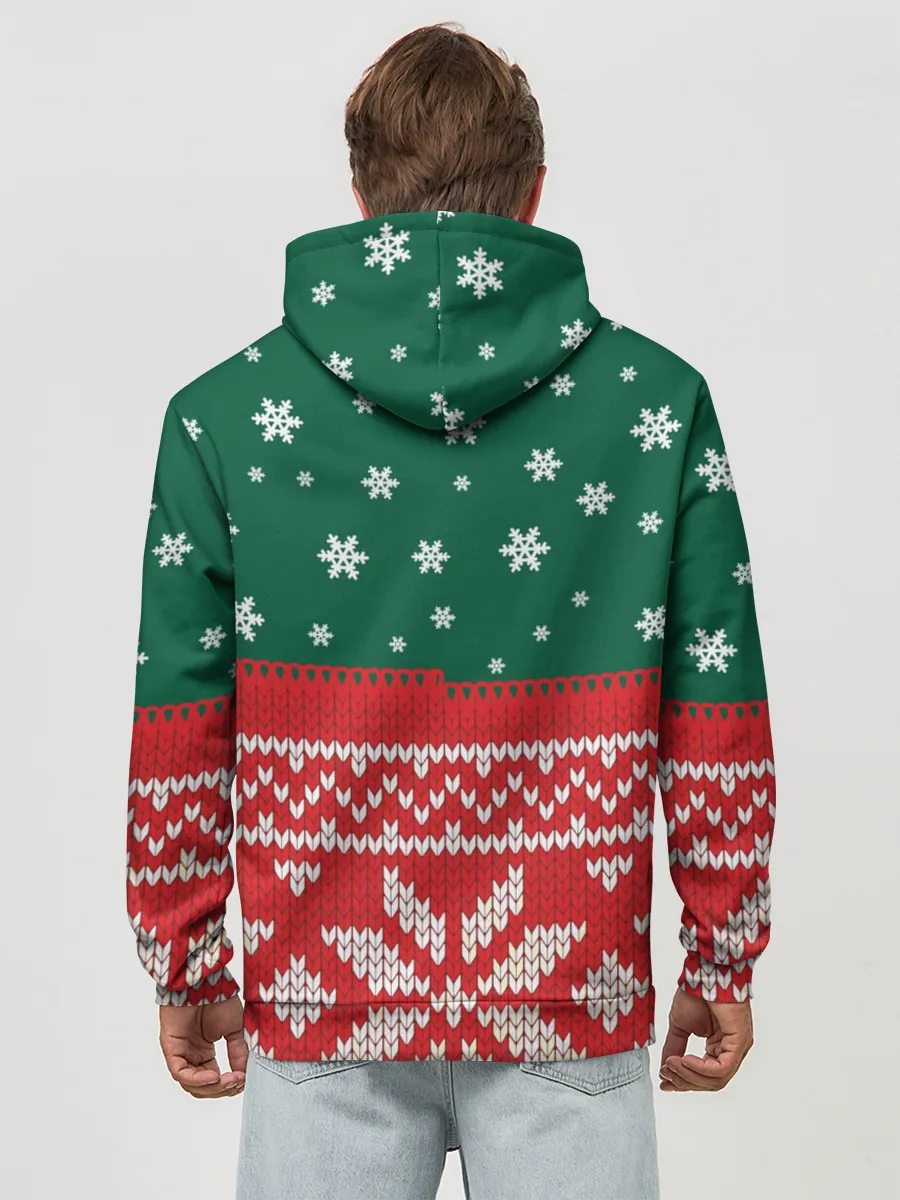 Худи мужской база хлопок / Новогодний Евгений