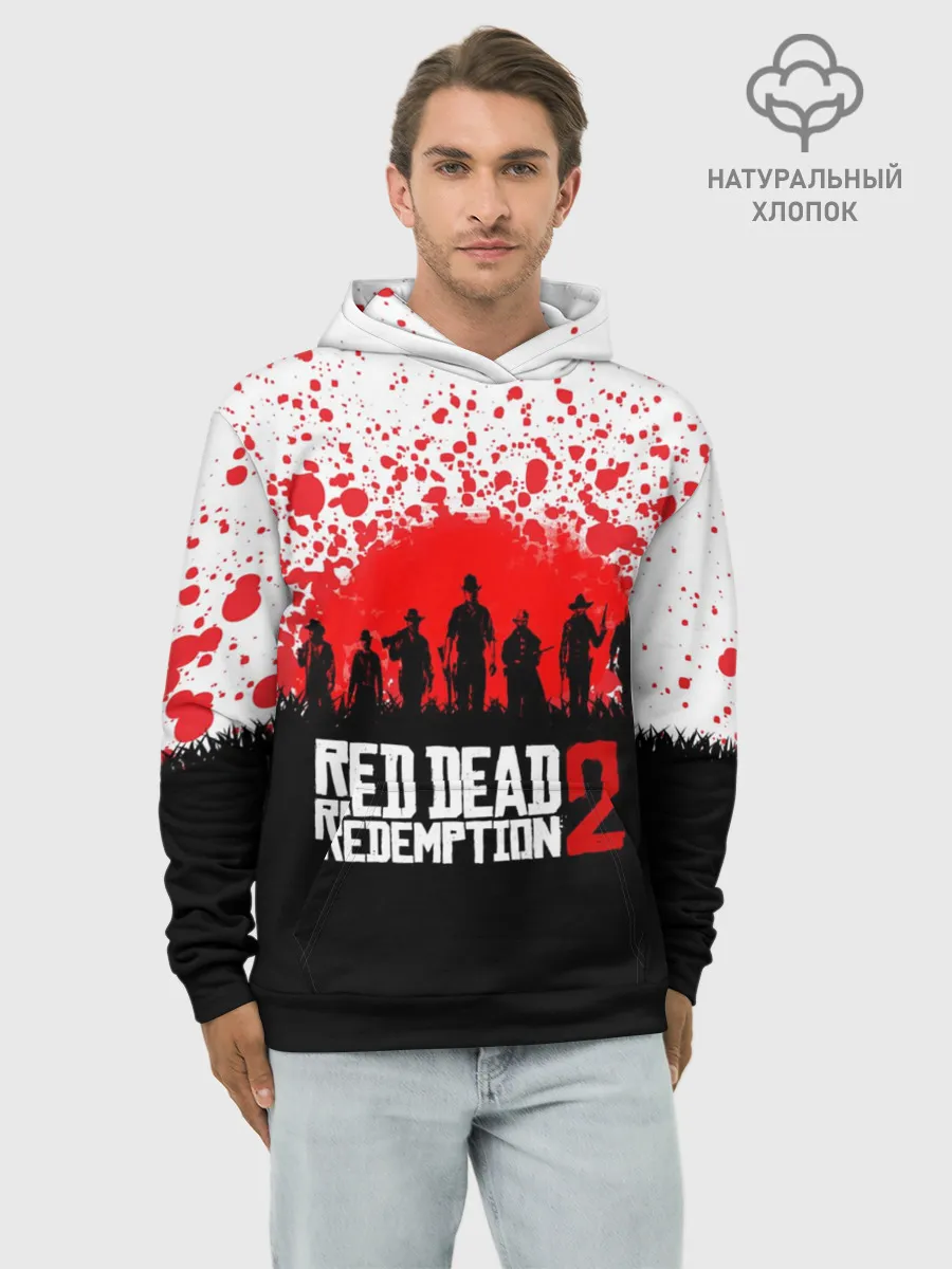 Худи мужской база хлопок / RED DEAD REDEMPTION 2