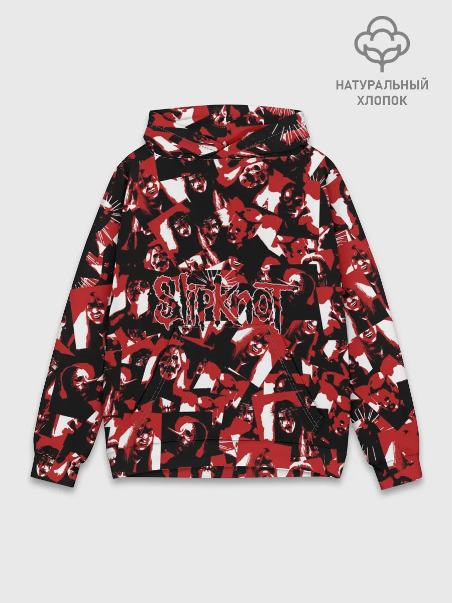 Худи мужской база хлопок / SlipKnot камуфляж