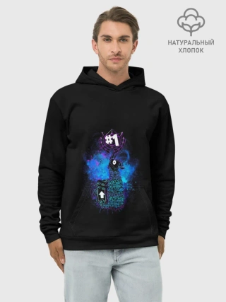 Худи мужской база хлопок / Fortnite. Neon Lama