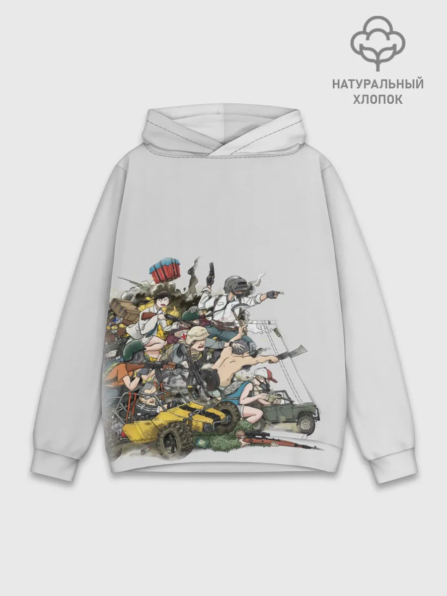 Худи мужской база хлопок / Погоня