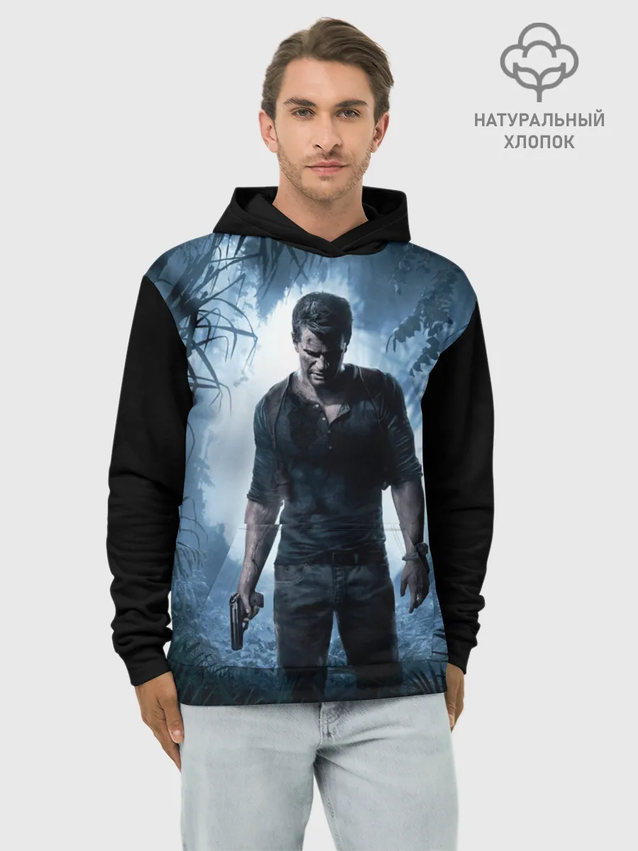 Худи мужской база хлопок / Uncharted 4