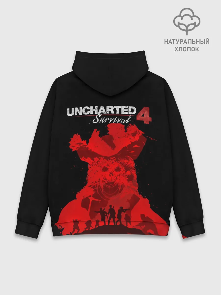 Худи мужской база хлопок / Uncharted 4