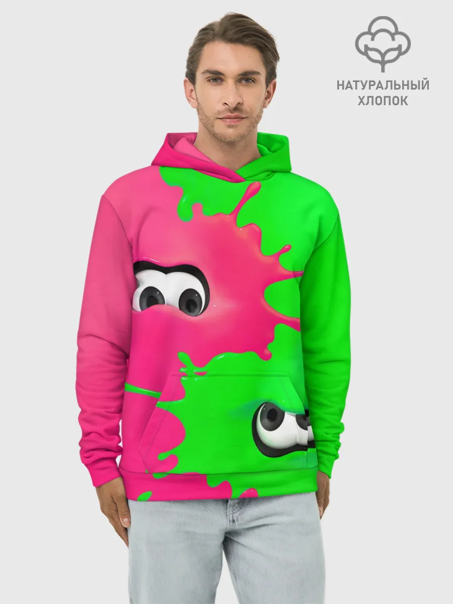 Худи мужской база хлопок / Splatoon