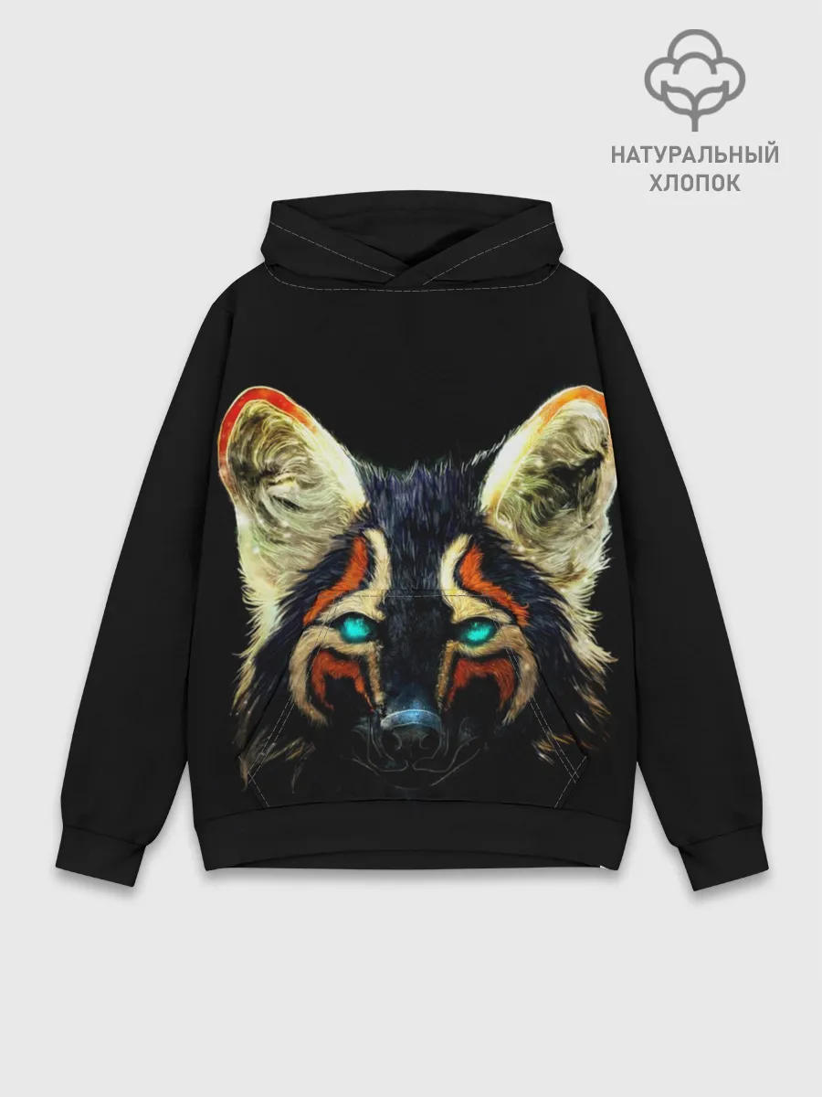 Худи мужской база хлопок / Рыжий лис