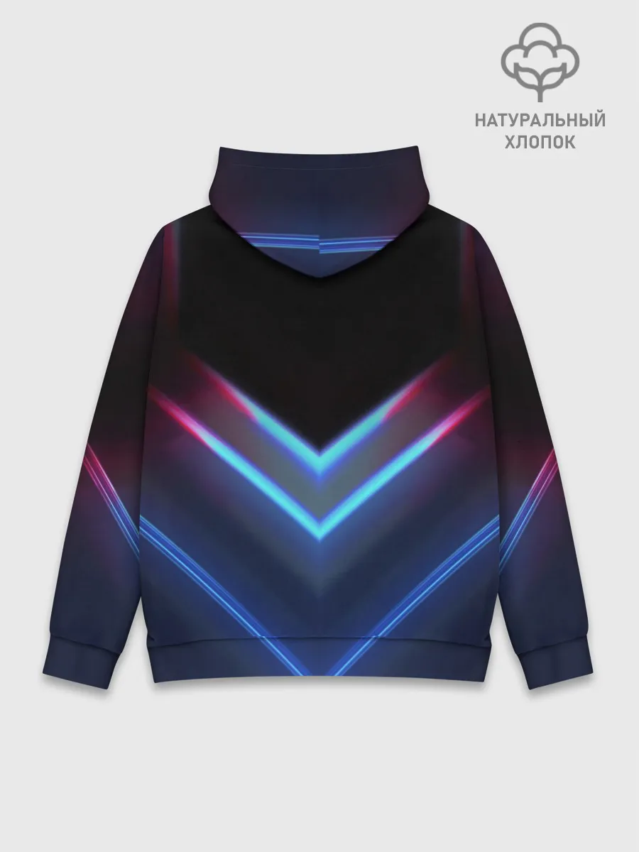Худи мужской база хлопок / CYBERPUNK 2077 NEON | НЕОН