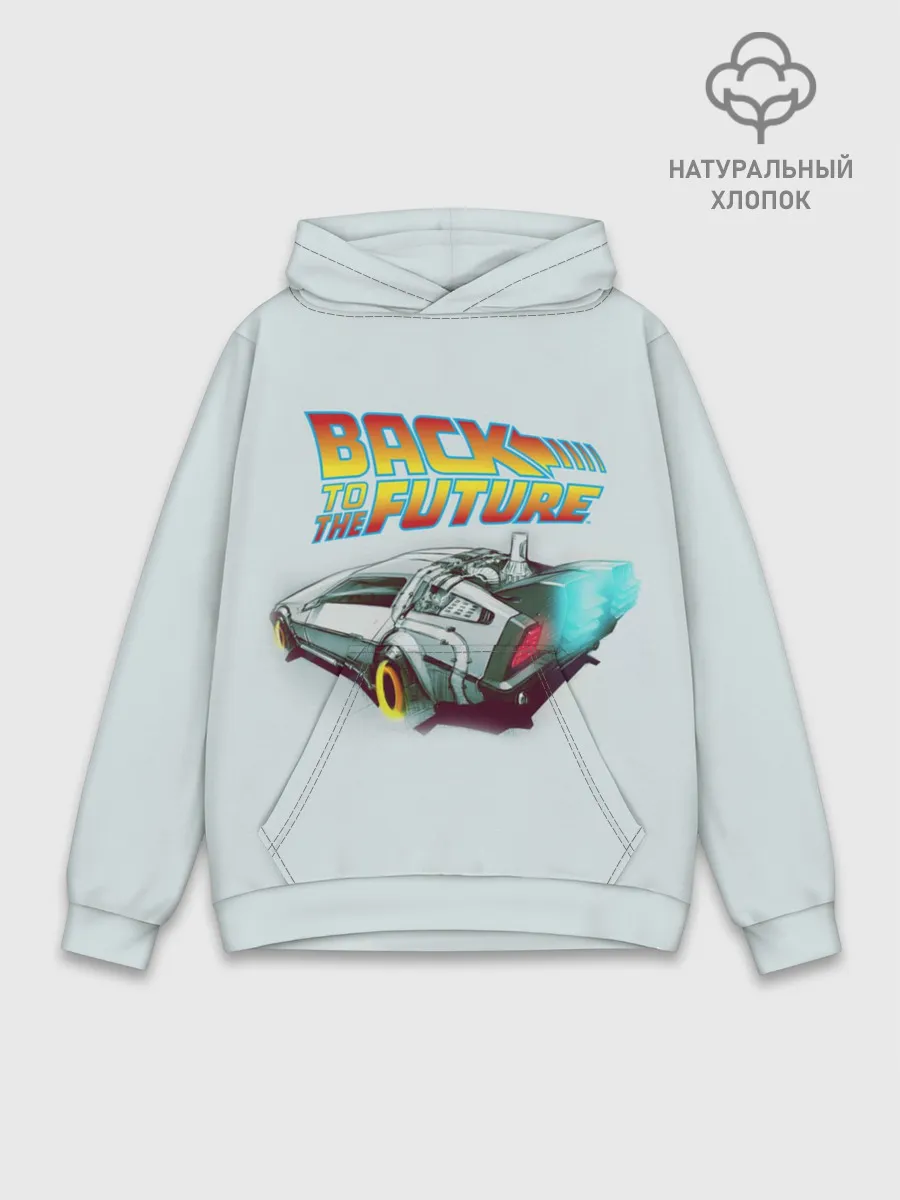 Худи мужской база хлопок / Back to the future_4
