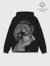 Худи мужской база хлопок / Лев и львица
